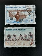 Mali 1966 - pêche fluviale, poissons, Timbres & Monnaies, Timbres | Afrique, Affranchi, Enlèvement ou Envoi, Autres pays