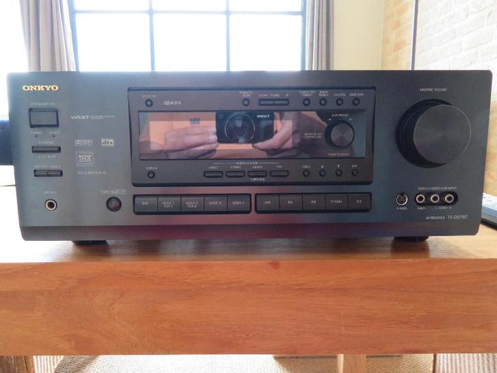 ONKYO VERSTERKER TX-DS 787, Audio, Tv en Foto, Versterkers en Ontvangers, Zo goed als nieuw, 5.1, 120 watt of meer, Onkyo, Ophalen of Verzenden