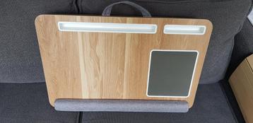 Laptop onderzetter bamboo , Informatique & Logiciels, Tables d'ordinateur portable, Enlèvement ou Envoi