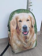 Kinder rugzak / schooltas - Golden Retriever hond, Rugtas, Zwart, Ophalen of Verzenden, 30 tot 40 cm