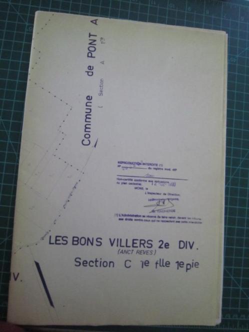 CARTES Plans anciens du cadastre ; format A0 ; la photo ne r, Boeken, Atlassen en Landkaarten, Gelezen, Ophalen of Verzenden