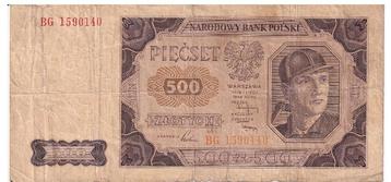 Pologne, 500 zlotych, 1948 disponible aux enchères