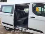Ford Transit Custom 105pk Dubbel Cabine Euro6 Trekhaak Airco, Auto's, Bestelwagens en Lichte vracht, Euro 6, 4 cilinders, Wit