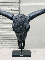 Trophée crâne de taureau noir, Antiquités & Art