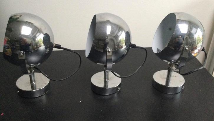 Eye-ball muurlampen set 3 stuks ALINEA, Huis en Inrichting, Lampen | Overige, Gebruikt, Ophalen of Verzenden