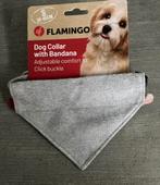 Halsband met bandana grijs 30-45cm, Dieren en Toebehoren, Hondenhalsbanden en Penningen, Ophalen of Verzenden, Nieuw