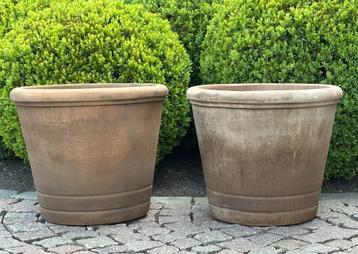 terracotta bloempotten - vorstbestendig - uitstekende staat beschikbaar voor biedingen