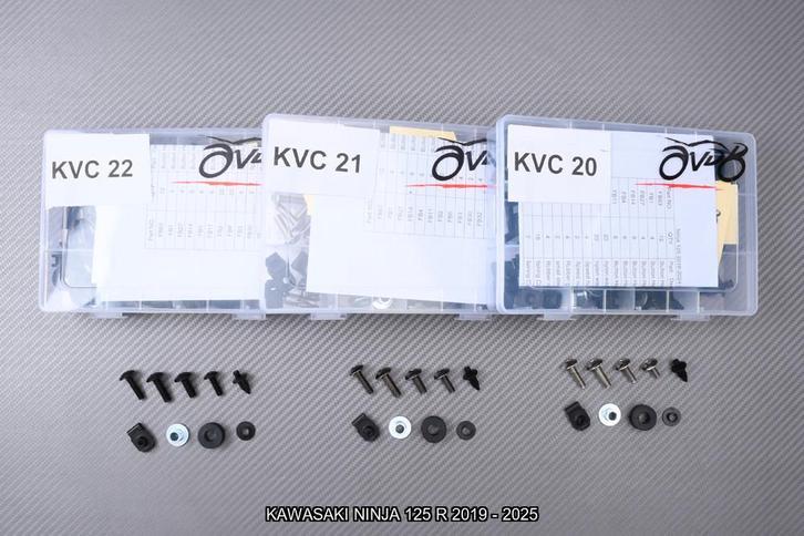 Kuip bouten set voor KAWASAKI NINJA 125 R 2019 2025, Motoren, Accessoires | Overige, Nieuw, Ophalen of Verzenden