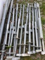 Leuningstaander voor stelling - 10 stuks - goede kwaliteit, Doe-het-zelf en Bouw, Ophalen, Gebruikt, Overige metalen