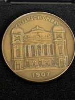 Medaille Antwerpen - Inhuldiging Vlaamse Opera 1907, Postzegels en Munten, Penningen en Medailles, Ophalen