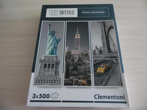 PUZZLE   3 X 500 PIÈCES       NEW YORK     CLEMENTONI, Hobby & Loisirs créatifs, Sport cérébral & Puzzles, Comme neuf, Puzzle