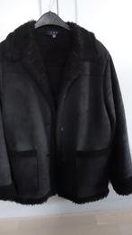 VESTE EN DAIM  MARQUE 1 2 3, Noir, Taille 38/40 (M), Porté, 1 2 3