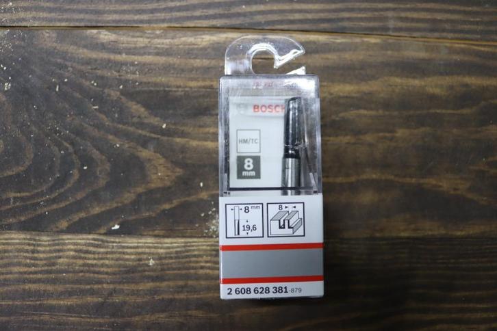 Groeffrees Bosch 2608628381 8mm, Doe-het-zelf en Bouw, Gereedschap | Machine-onderdelen en Toebehoren, Zo goed als nieuw, Ophalen