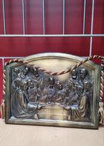 Religieuze plaquette - Het Laatste Avondmaal - Christus en d, Antiek en Kunst, Antiek | Religieuze voorwerpen, Ophalen