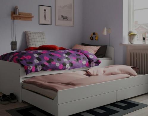 Structure lit avec lit tiroir + rangt 90x200cm - Släkt IKEA, Kinderen en Baby's, Kinderkamer | Bedden, Nieuw, 180 cm of meer, 85 tot 100 cm