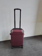 reiskoffer / reistrolley - handbagage bordeaux rood, Comme neuf, Moins de 50 cm, Poignée extensible, 35 à 45 cm