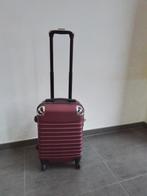 reiskoffer / reistrolley - handbagage bordeaux rood, Comme neuf, Moins de 50 cm, Poignée extensible, 35 à 45 cm