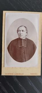 Mooie oude franse fotokaart / CDV priester (relief), Autres sujets/thèmes, Photo, Avant 1940, Enlèvement ou Envoi