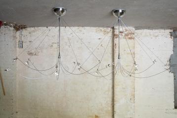 2x Italiaans Design Hanglampen - Solzi Luce beschikbaar voor biedingen