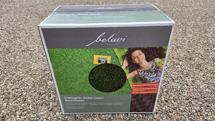 Belavi Kunstgras Tegels, Tuin en Terras, Gras en Kunstgras, Nieuw, Kunstgras, Minder dan 10 m², Ophalen