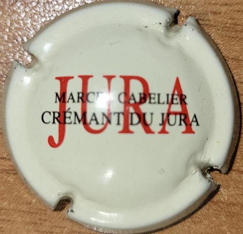 Capsule Crémant du Jura, Marcel CABELIER crème & noir nr 01, Collections, Vins, Neuf, Vin blanc, France, Enlèvement ou Envoi