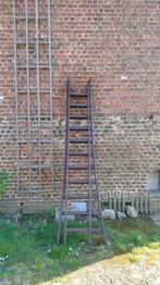 Stevige houten ladder, Ladder, Gebruikt, Opvouwbaar of Inschuifbaar, 4 meter of meer