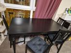 Table INGATORP + 6x chaises STEFAN, Maison & Meubles, Tables | Tables à manger, Comme neuf, Rectangulaire, 50 à 100 cm, Enlèvement