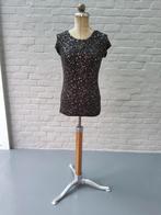 Zwarte t-shirt met gouden glitters nieuw, Nieuw, Maat 34 (XS) of kleiner, Ophalen of Verzenden, Zwart