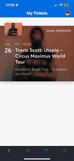 Travis scott utopia: Circus maximus ticket-seat 12283, Tickets & Billets, Concerts | Pop