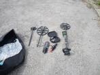 Minelab Equinox 900 + toebehoren, Hobby en Vrije tijd, Metaaldetectors, Ophalen, Meer dan 30 cm, Zo goed als nieuw, Minelab