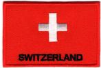 Zwitserland stoffen opstrijk patch embleem #2, Diversen, Vlaggen en Wimpels, Nieuw, Verzenden