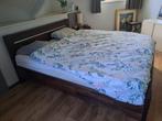 2 persoons bed, Huis en Inrichting, Slaapkamer | Bedden, Ophalen, Bruin, Tweepersoons, Zo goed als nieuw