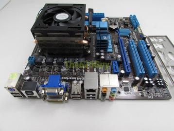 AM moederbord+processor+geheugen, Enlèvement, Utilisé, DDR3, Socket AM3