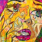 Nieuw - Schilderij Joachim Falco - Girl thinking about Bambi, Antiek en Kunst, Ophalen of Verzenden