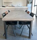 Eettafel betonlook (antraciet), Huis en Inrichting, Ophalen, Kunststof, 50 tot 100 cm, Zo goed als nieuw