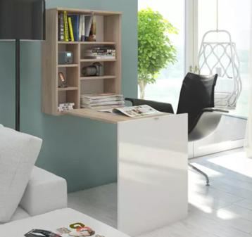 Bureau pliable pratique avec étagères beschikbaar voor biedingen