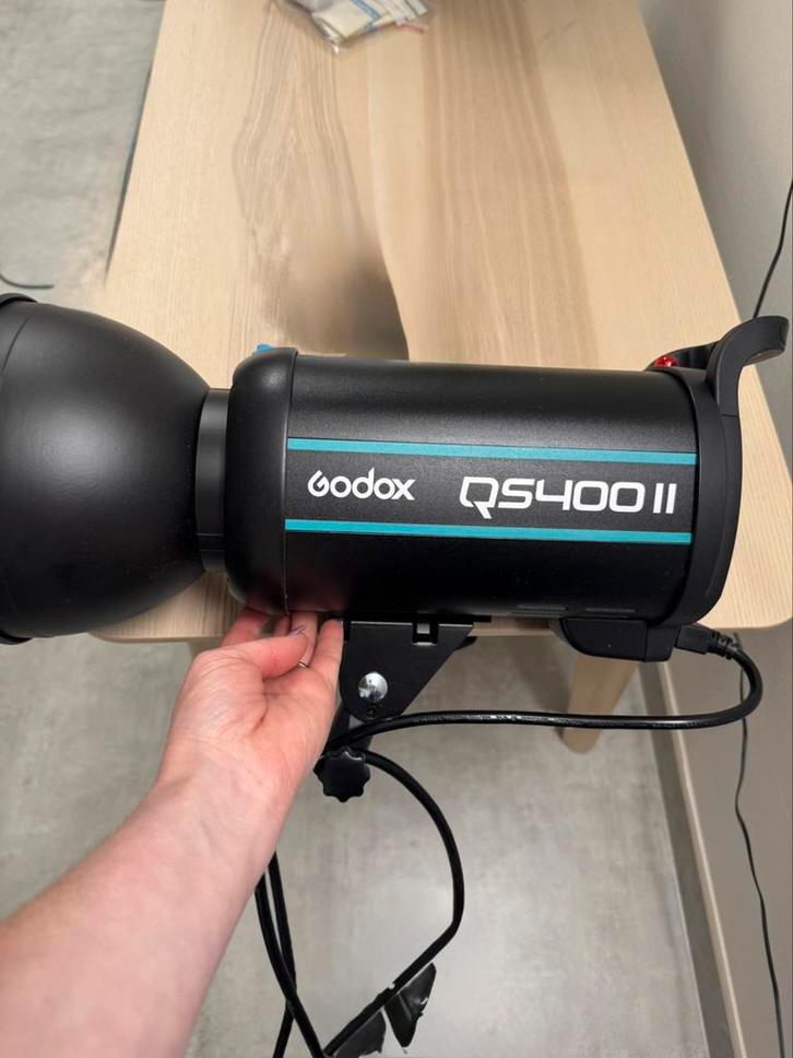 Godox QS 400 -II flitsers-NEW!!!, Audio, Tv en Foto, Foto | Flitsers, Nieuw, Overige merken, Kantelbaar, Ophalen