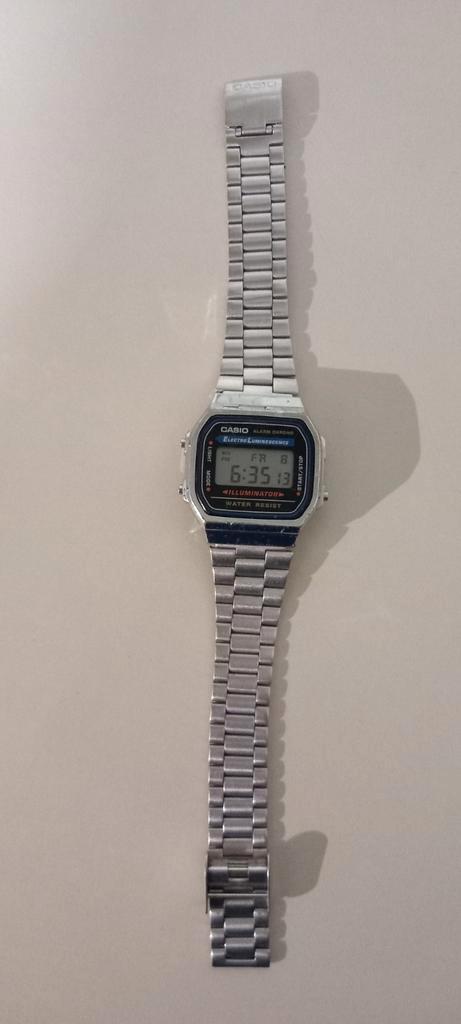 Vintage Casio A168 Illuminator horloge, Handtassen en Accessoires, Horloges | Antiek, Ophalen of Verzenden