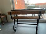 Oude schoolbank, Huis en Inrichting, Bureaus, Ophalen, Bureau