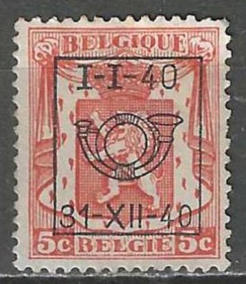 Belgie 1940 - OBP 438pre - Klein Staatswapen - 5 c. (ZG) beschikbaar voor biedingen