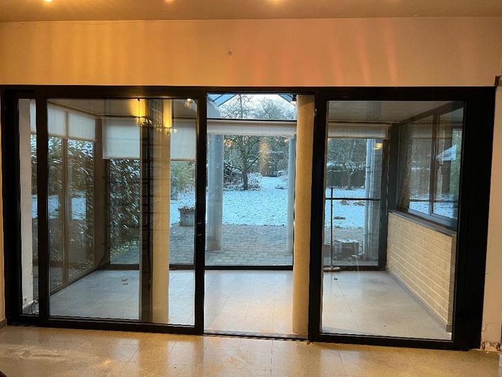 Schuifraam, Bricolage & Construction, Châssis & Portes coulissantes, Utilisé, Baie vitrée coulissante, Aluminium, 225 cm ou plus