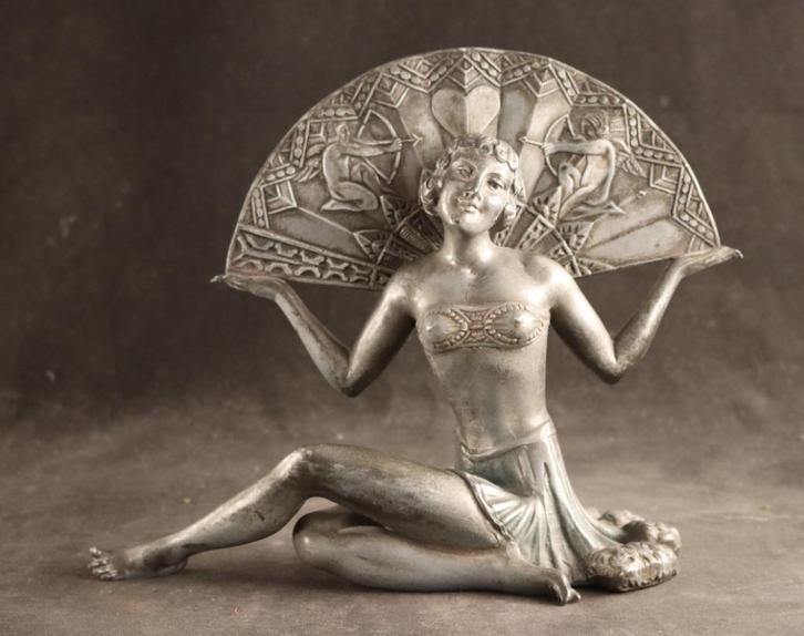 Mooi antiek Art Deco beeld, Antiek en Kunst, Kunst | Beelden en Houtsnijwerken, Ophalen of Verzenden