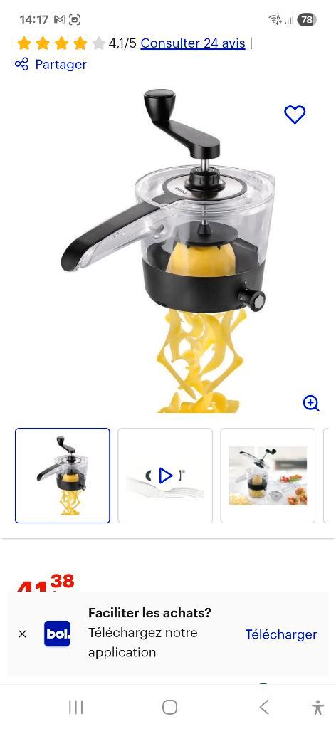 Coupe spirales très bon état, Electroménager, Électroménager & Équipement Autre, Comme neuf, Enlèvement