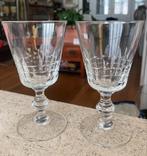 Vintage 2 VSL Val Saint Lambert glazen, Verzamelen, Zo goed als nieuw