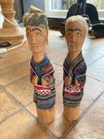 Poppetjes in hout  Oma en Opa, Verzamelen, Ophalen, Zo goed als nieuw, Mens