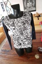 bijzonder zwart/wit getint leuk T-shirt, Must Have, Wit, Maat 42/44 (L), Ophalen of Verzenden