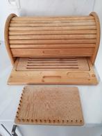 Armoire à pain en bois avec planche à découper, Maison & Meubles, Comme neuf, Enlèvement ou Envoi