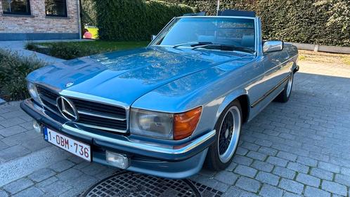 Belgische diamantblauwe Mercedes 280SL met hardtop, Auto's, Mercedes-Benz, Particulier, SL, Centrale vergrendeling, Elektrische ramen
