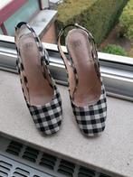 Zwart witte slingback., Ophalen of Verzenden, Zo goed als nieuw