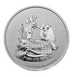 1 oz Disney zilveren munt (999), Postzegels en Munten, Ophalen, Zilver